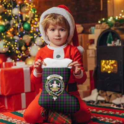 Clan Urquhart Modern Tartan Crest Christmas Stocking