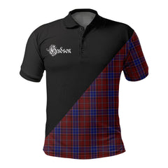Clan Hudson Clan - Military Polo Shirt RX33 Hudson Tartan Tartan Polo   
