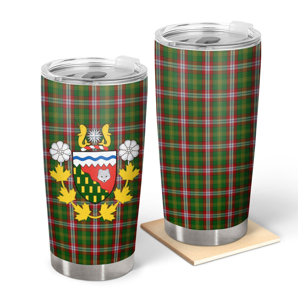 Clan North West Territories Tartan Crest Tumbler NV92 Clan Hall Tartan Today   