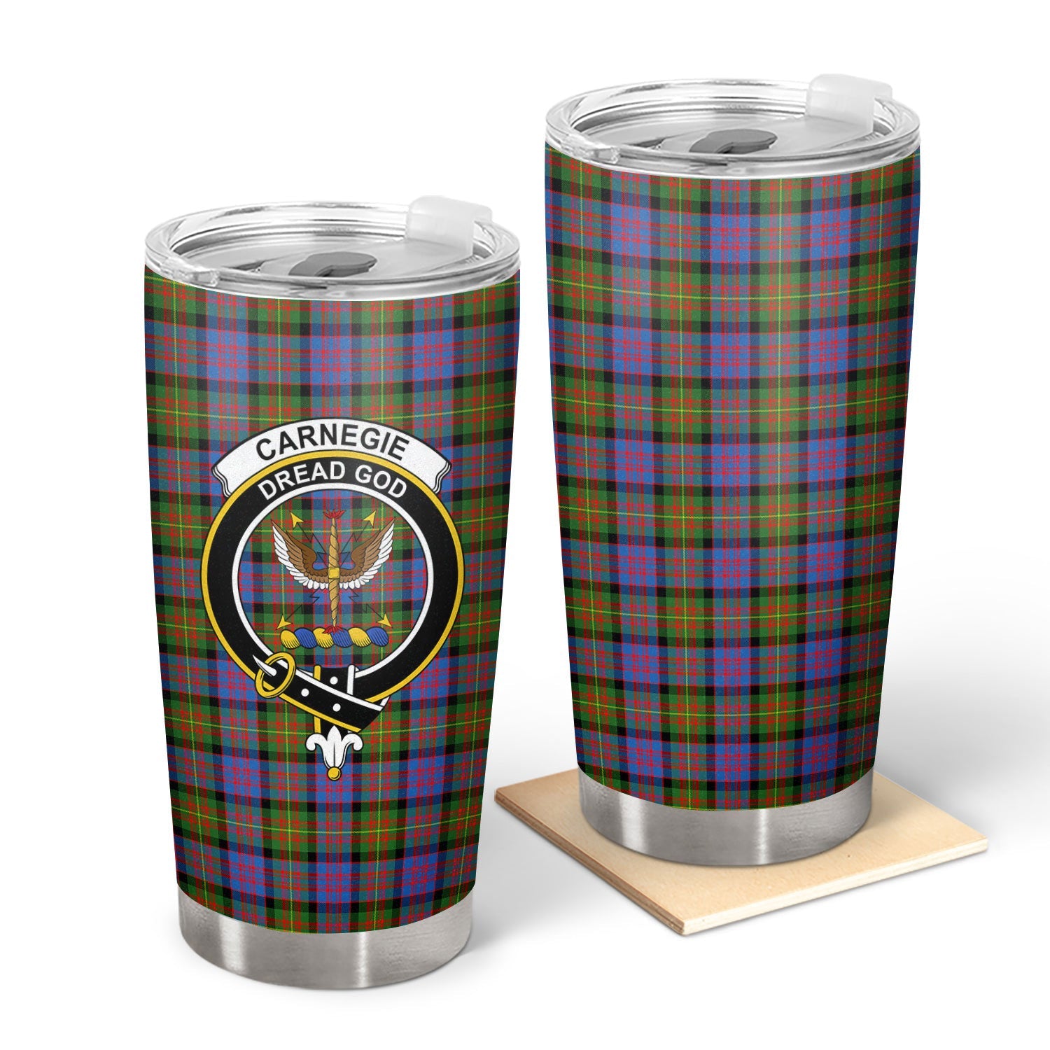 Clan Carnegie Ancient Tartan Crest Tumbler JM40 Clan Carnegie Tartan Today   