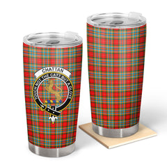 Clan Chattan Tartan Crest Tumbler VC18 Clan Chattan Tartan Today   