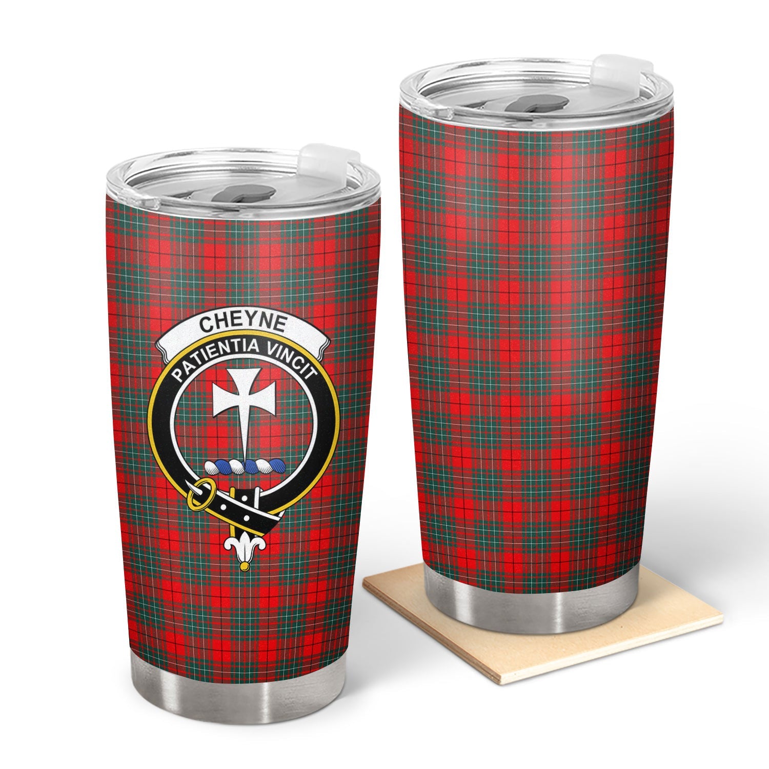 Clan Cheyne Tartan Crest Tumbler CW93 Clan Cheyne Tartan Today   