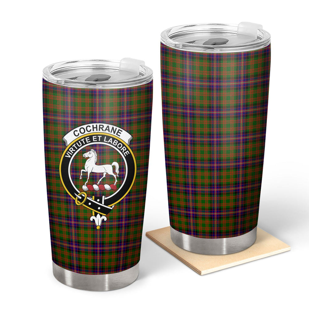 Clan Cochrane Modern Tartan Crest Tumbler FS26 Clan Cochrane Tartan Today   