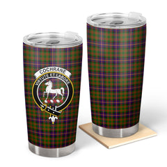 Clan Cochrane Modern Tartan Crest Tumbler FS26 Clan Cochrane Tartan Today   