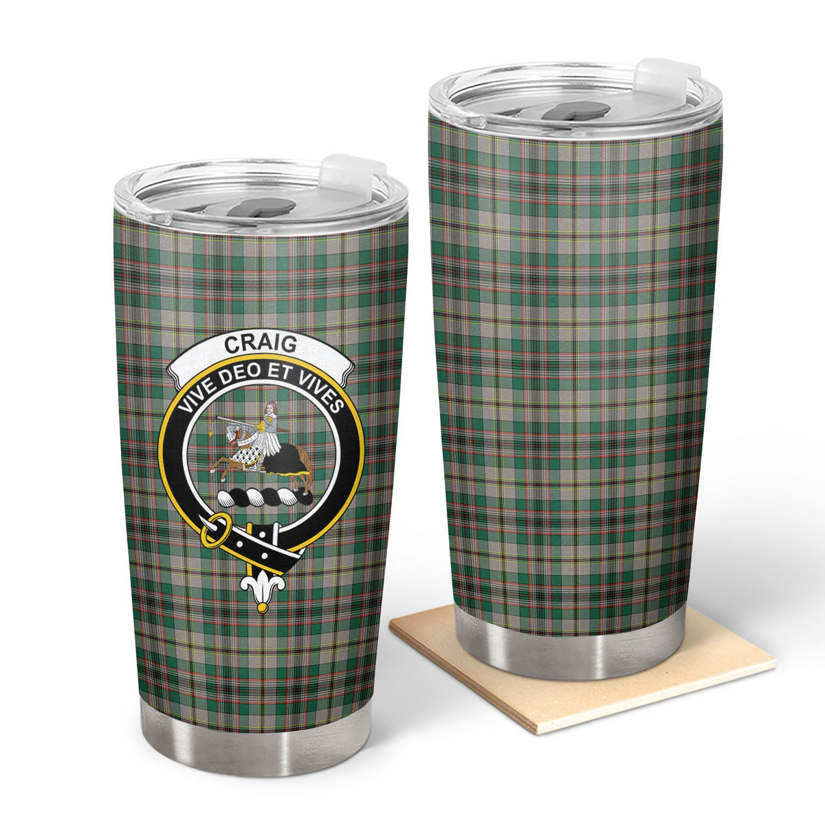 Clan Craig Ancient Tartan Crest Tumbler ZW81 Clan Craig Tartan Today   