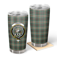 Clan Craig Ancient Tartan Crest Tumbler ZW81 Clan Craig Tartan Today   