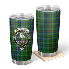Clan Cranstoun Tartan Crest Tumbler AY24 Clan Cranstoun Tartan Today   