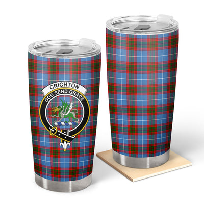 Clan Crichton Tartan Crest Tumbler