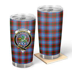 Clan Crichton Tartan Crest Tumbler JD84 Clan Crichton Tartan Today   