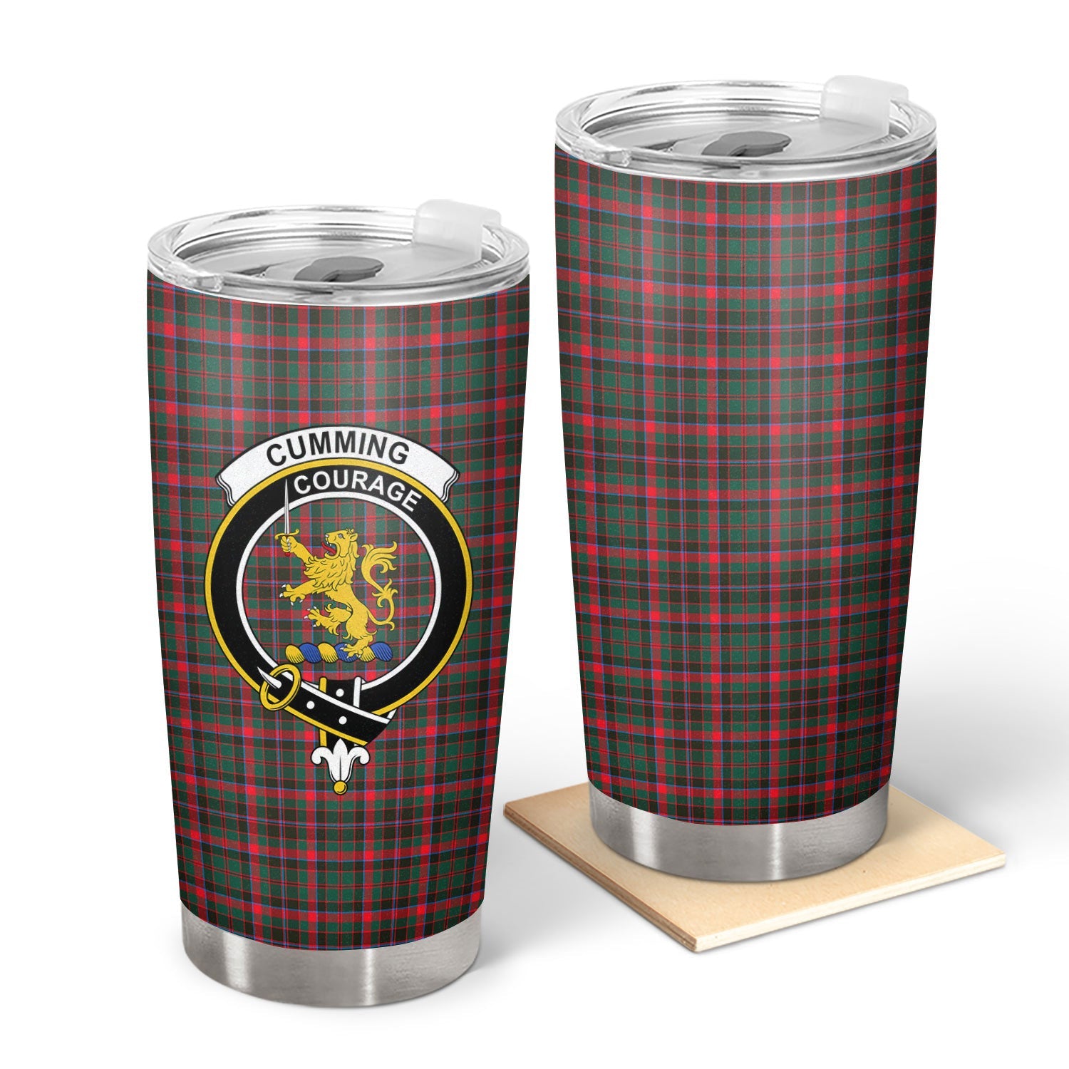 Clan Cumming Hunting Modern Tartan Crest Tumbler WR84 Clan Cumming Tartan Today   