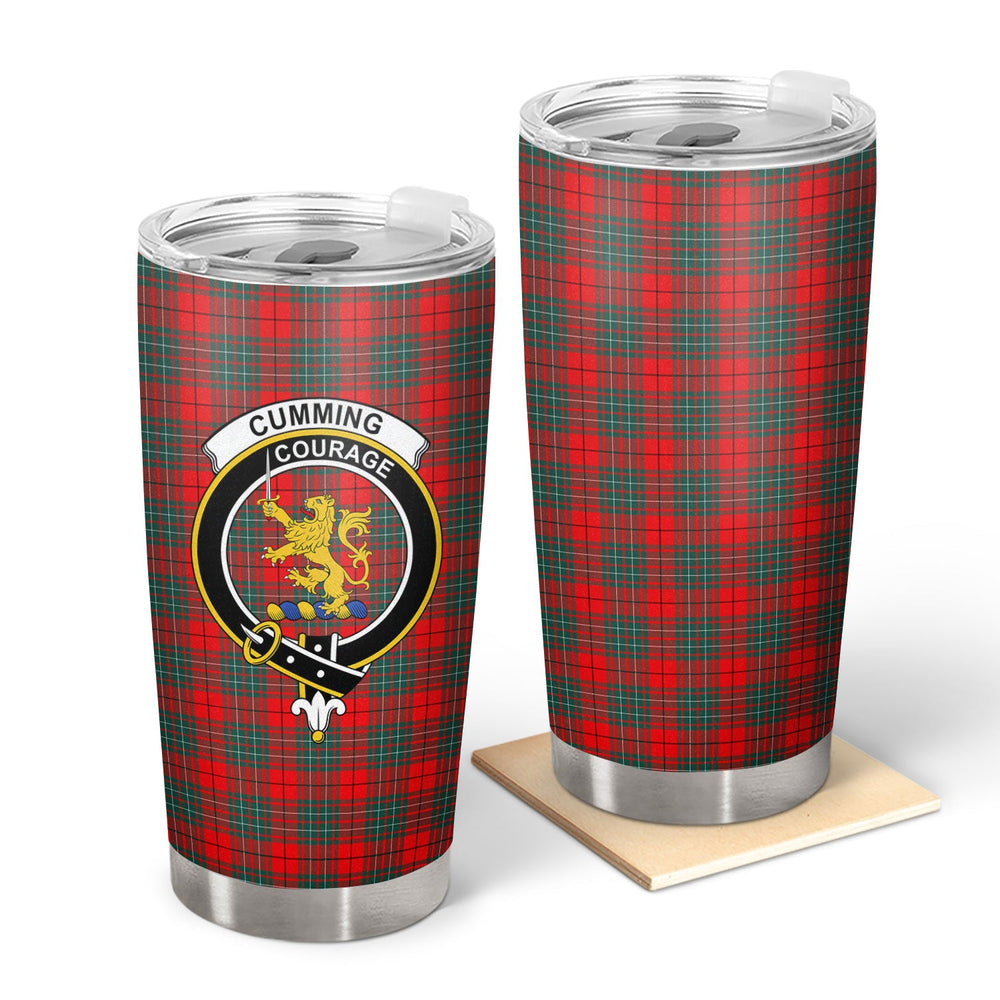 Clan Cumming Modern Tartan Crest Tumbler QJ86 Clan Cumming Tartan Today   