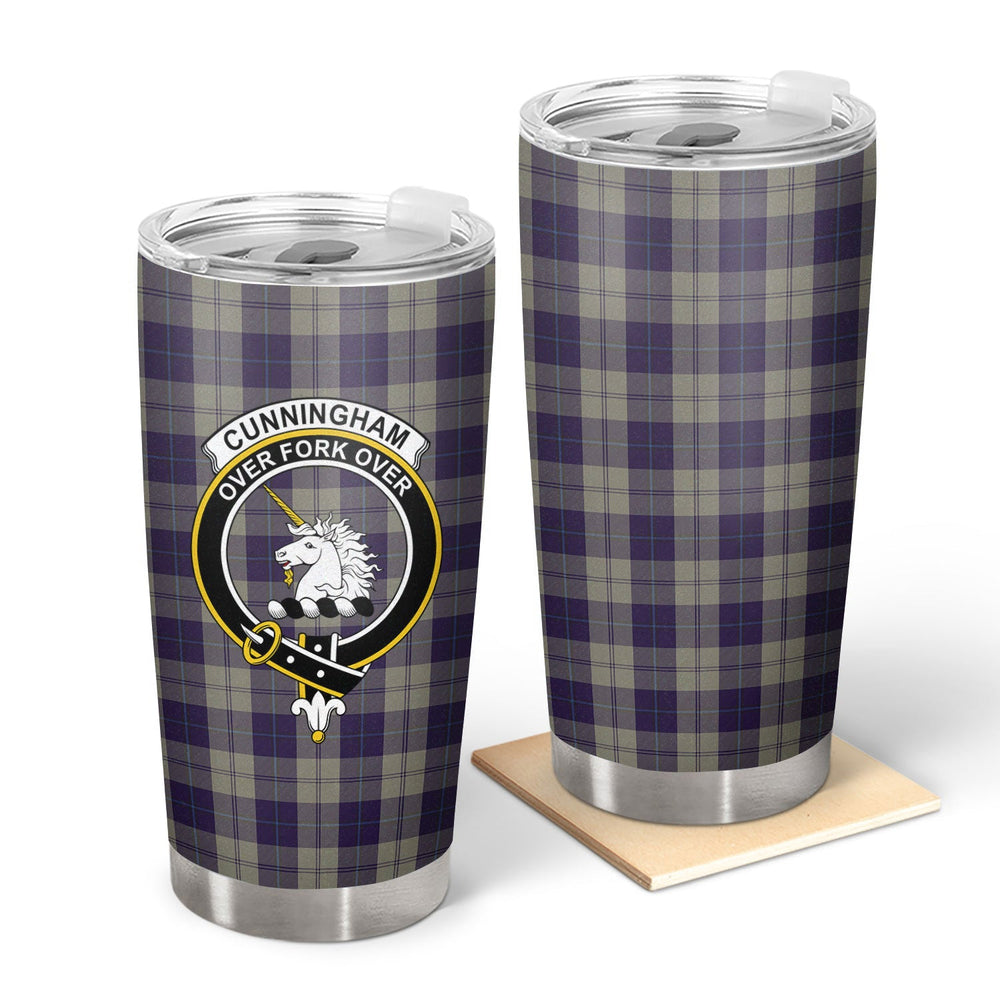 Clan Cunningham Dress Blue Dancers Tartan Crest Tumbler FL22 Clan Cunningham Tartan Today   