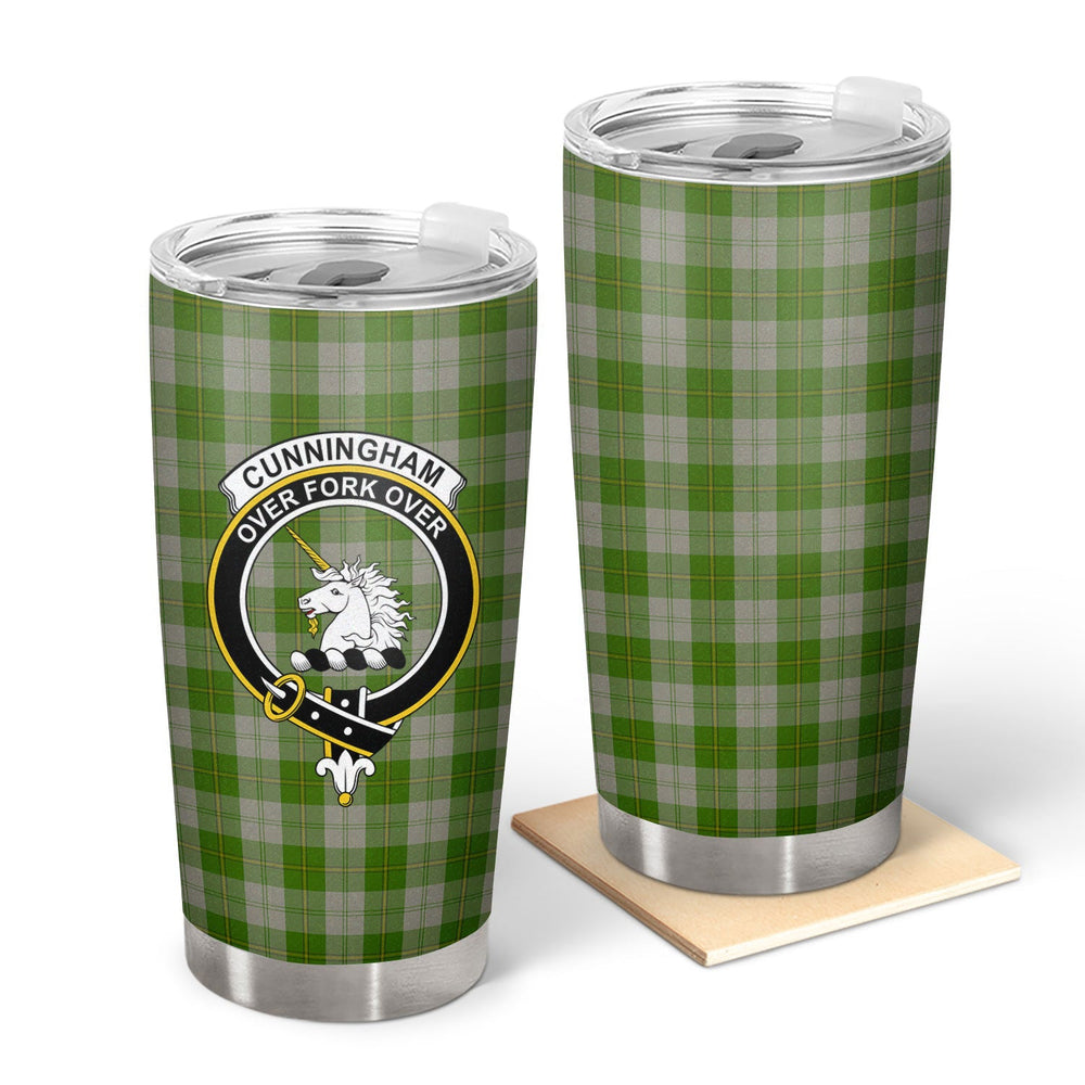 Clan Cunningham Dress Green Dancers Tartan Crest Tumbler BQ51 Clan Cunningham Tartan Today   