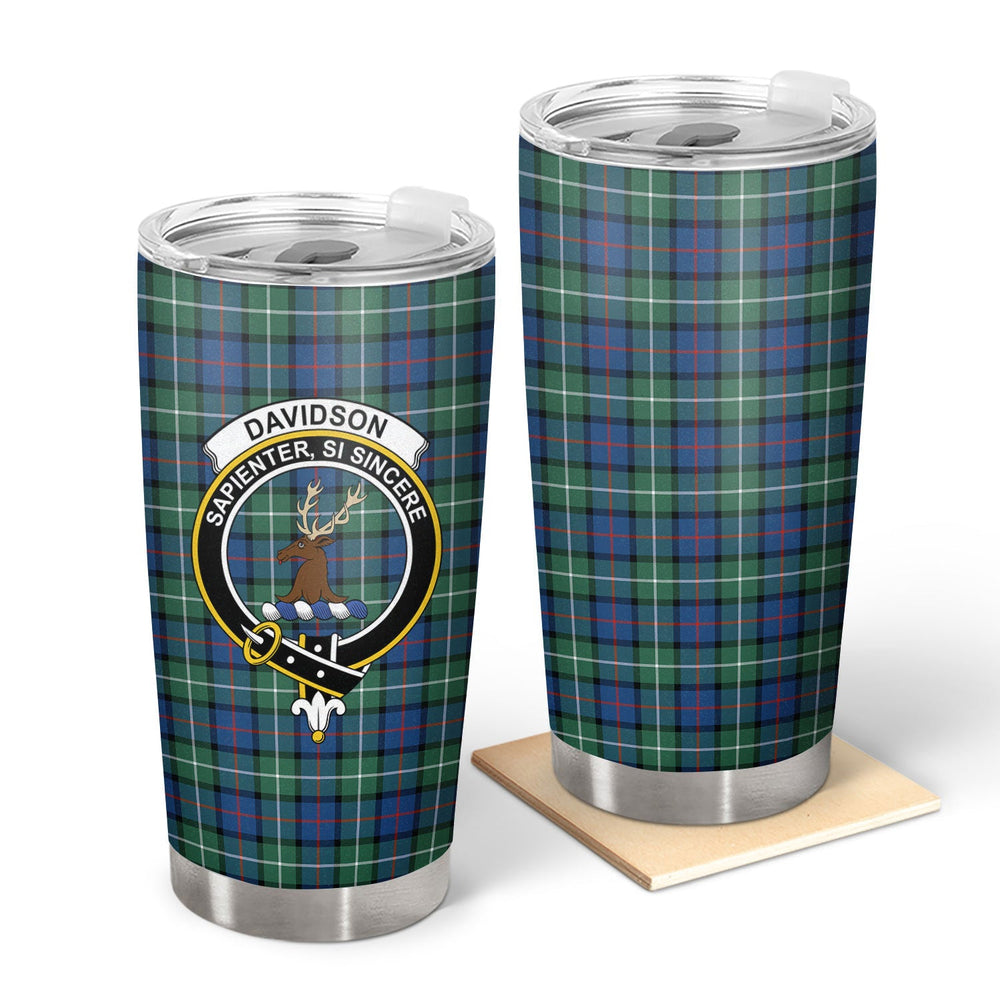 Clan Davidson of Tulloch Tartan Crest Tumbler MT52 Clan Davidson Tartan Today   