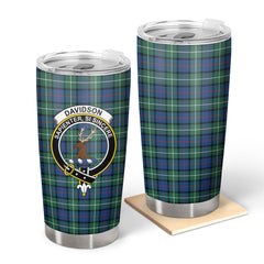 Clan Davidson of Tulloch Tartan Crest Tumbler MT52 Clan Davidson Tartan Today   