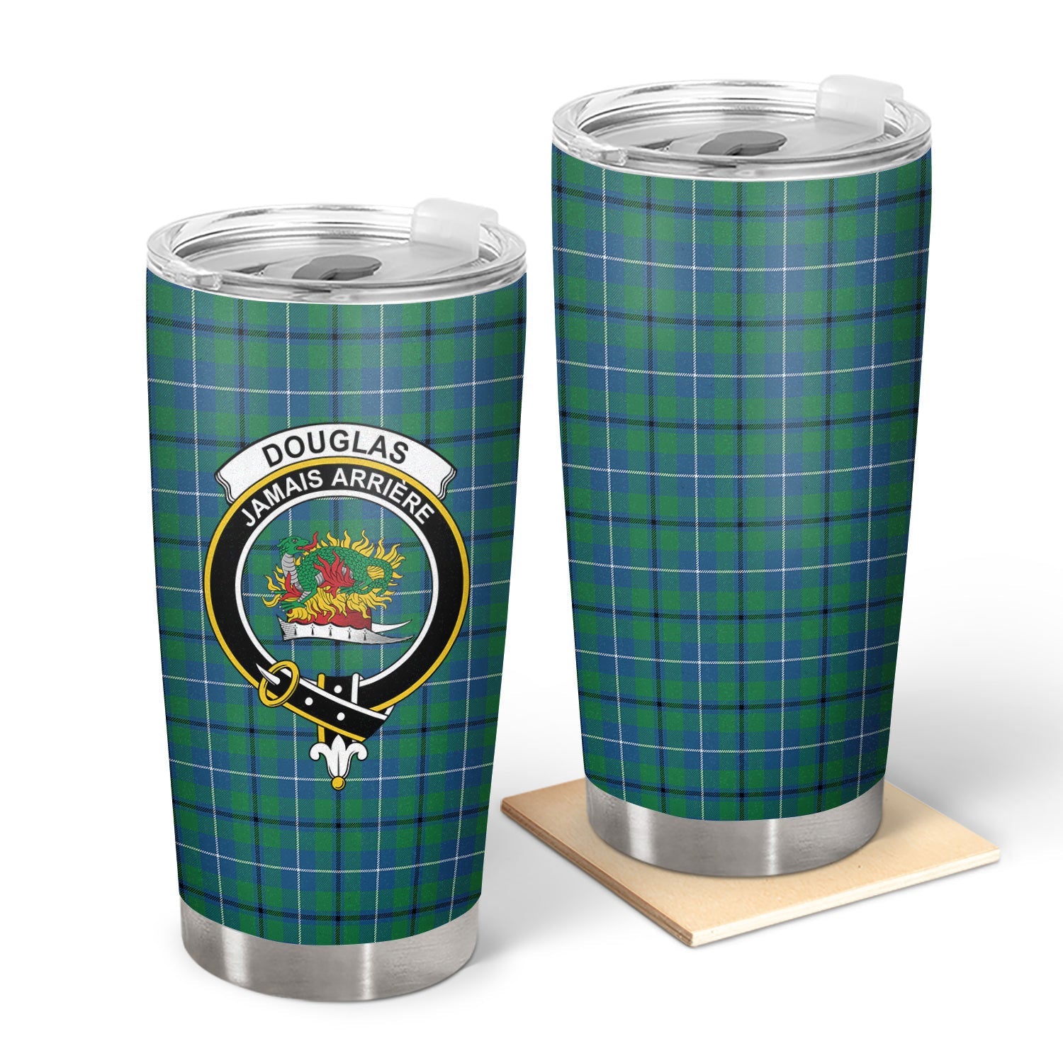 Clan Douglas Ancient Tartan Crest Tumbler DG52 Clan Douglas Tartan Today   