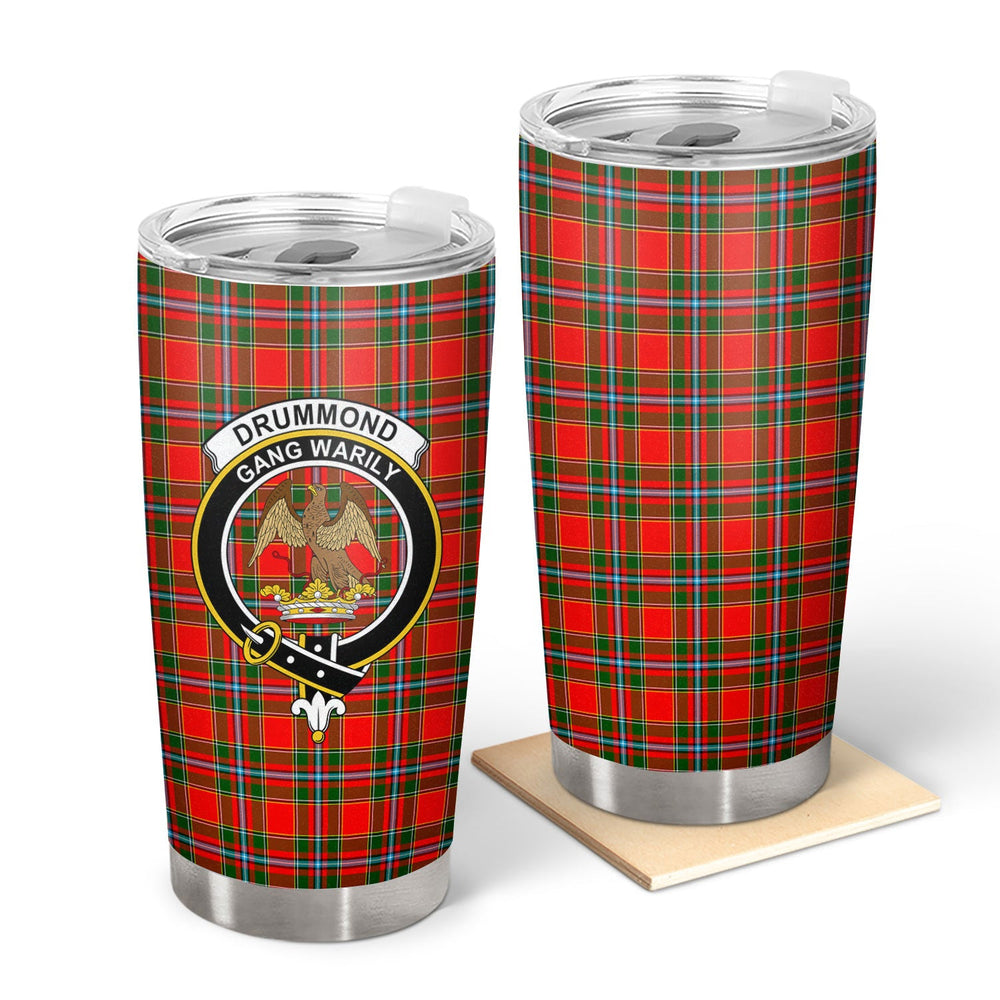 Clan Drummond of Perth Tartan Crest Tumbler NJ66 Clan Drummond Tartan Today   