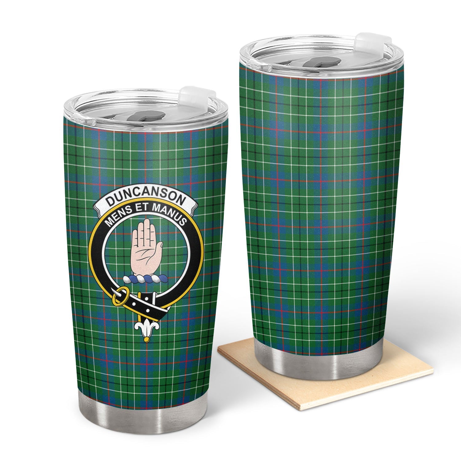 Clan Duncanson Tartan Crest Tumbler JM92 Clan Duncan Tartan Today   