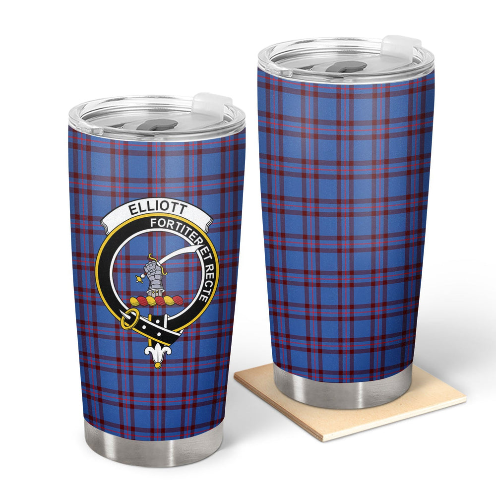 Clan Elliott Modern Tartan Crest Tumbler DJ34 Clan Elliot Tartan Today   