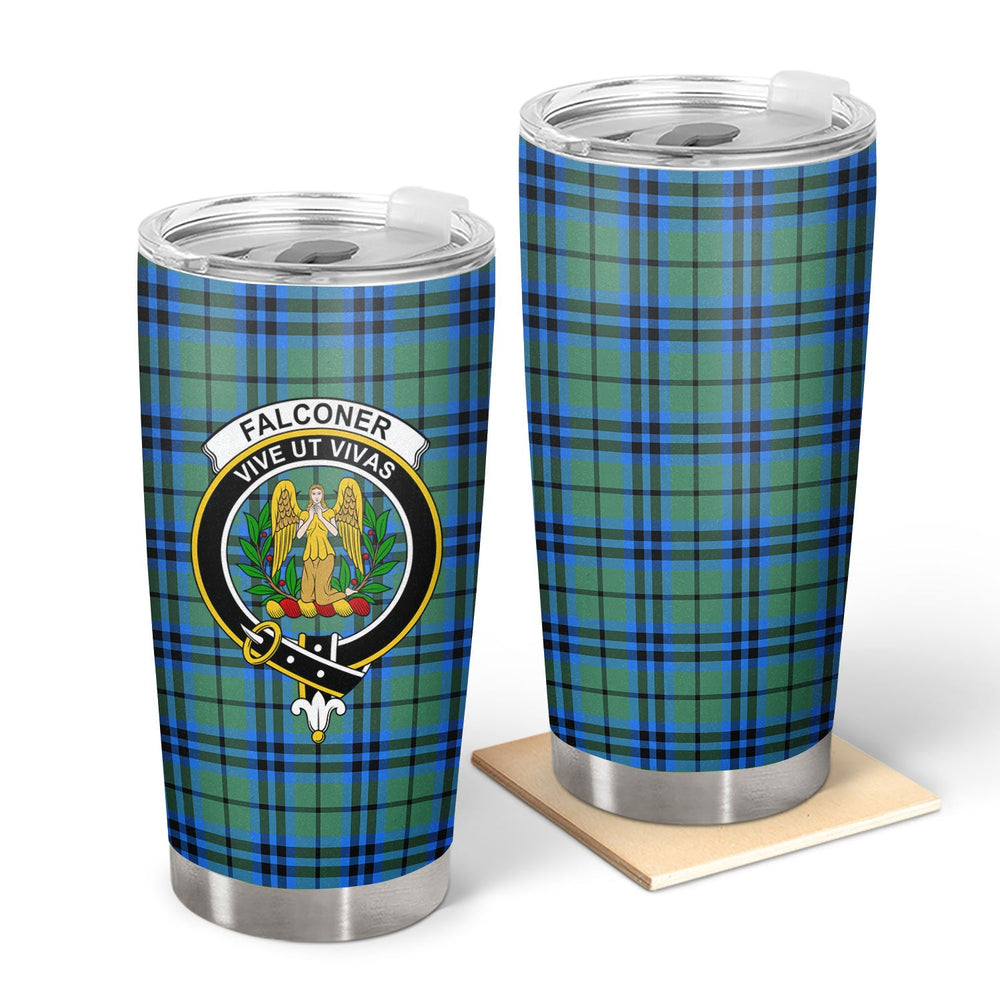 Clan Falconer Tartan Crest Tumbler ME73 Clan Falconer Tartan Today   