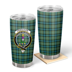 Clan Ferguson Ancient Tartan Crest Tumbler NX93 Clan Hall Tartan Today   