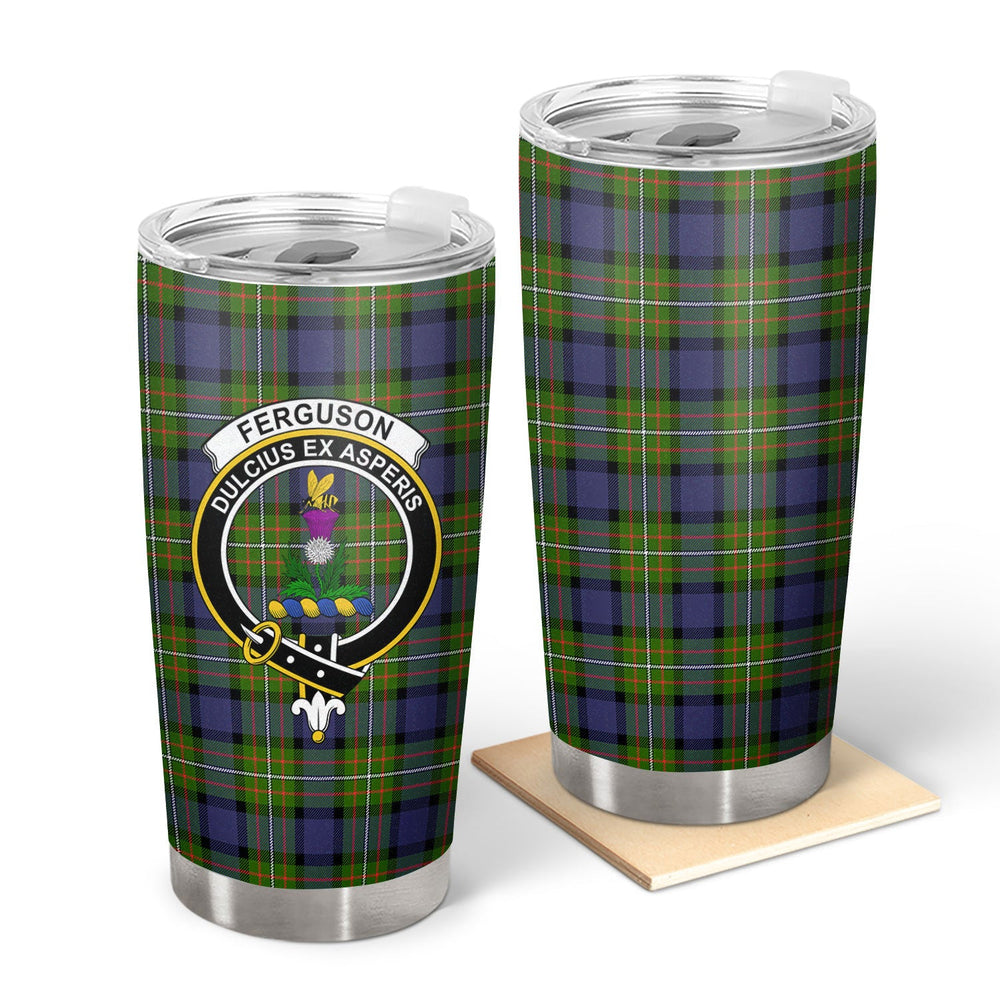Clan Ferguson Tartan Crest Tumbler AC99 Clan Hall Tartan Today   