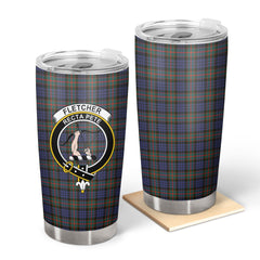 Clan Fletcher of Dunans Tartan Crest Tumbler RW96 Clan Fletcher Tartan Today   