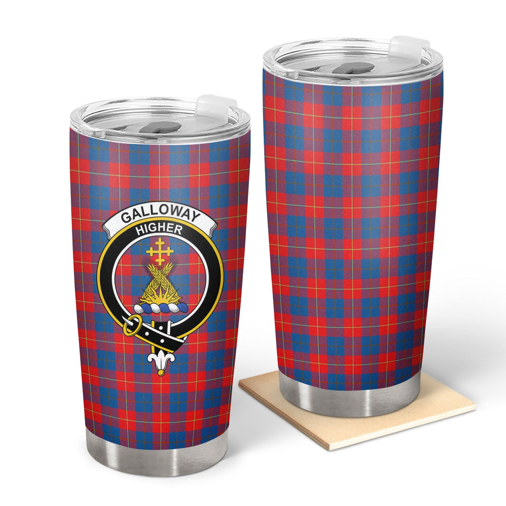 Clan Galloway Red Tartan Crest Tumbler ND93 Clan Galloway Tartan Today   