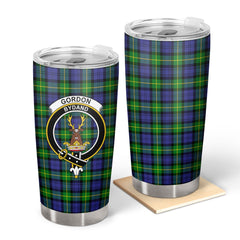 Clan Gordon Modern Tartan Crest Tumbler CF95 Clan Gordon Tartan Today   