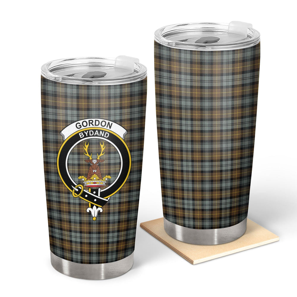 Clan Gordon Weathered Tartan Crest Tumbler IY85 Clan Gordon Tartan Today   