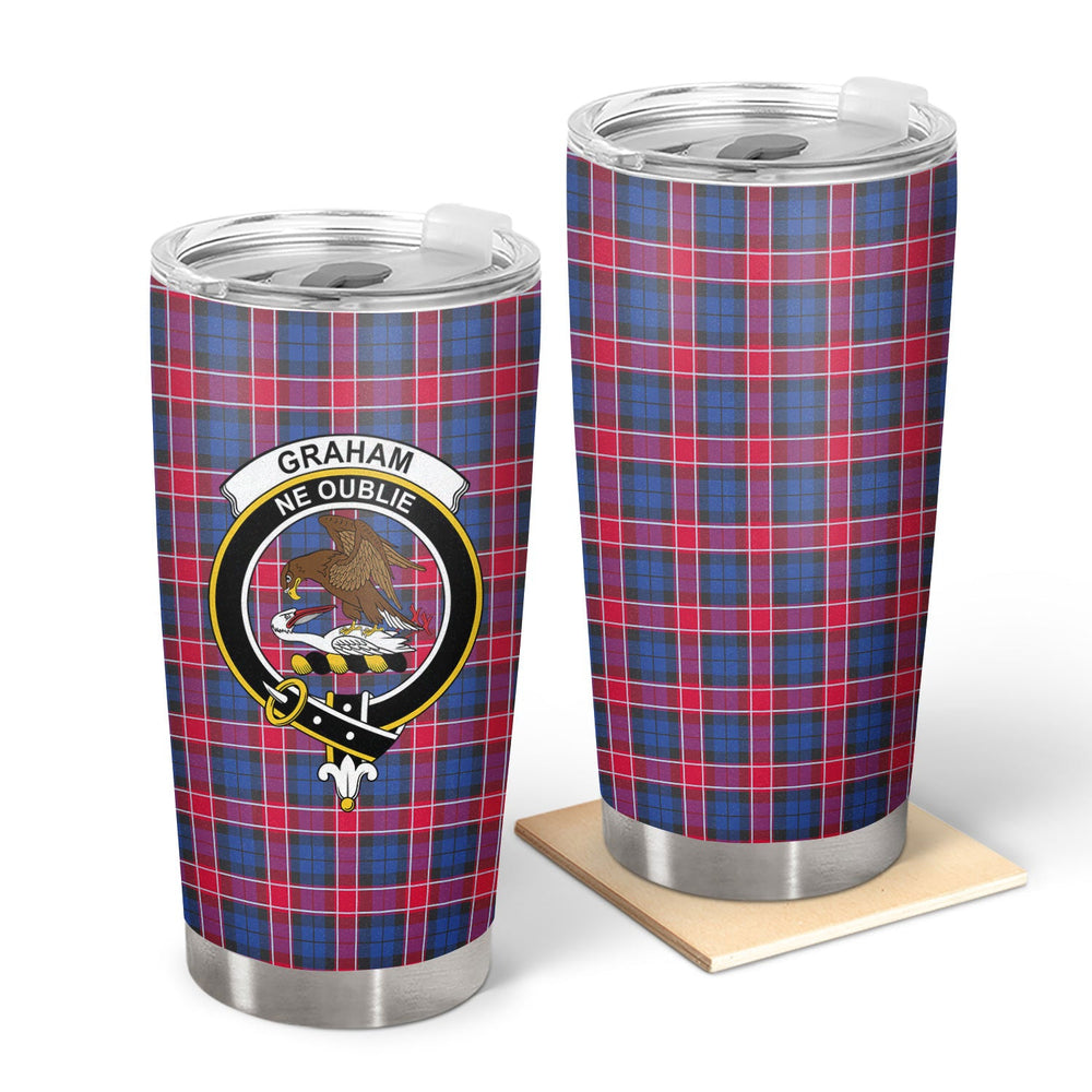 Clan Graham of Menteith Red Tartan Crest Tumbler FB90 Clan Graham Tartan Today   