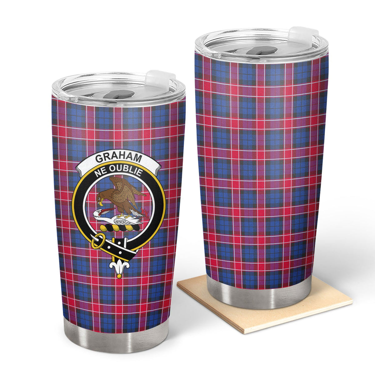 Clan Graham of Menteith Red Tartan Crest Tumbler FB90 Clan Graham Tartan Today   