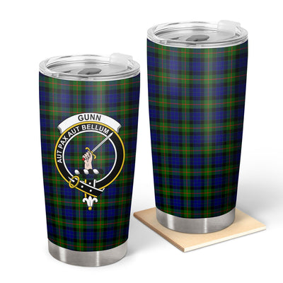 Clan Gunn Modern Tartan Crest Tumbler GQ40