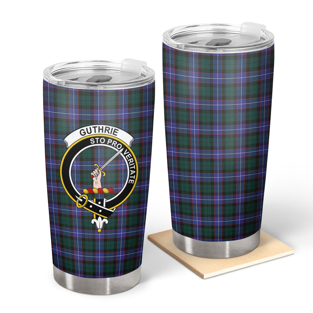 Clan Guthrie Modern Tartan Crest Tumbler AU50 Clan Guthrie Tartan Today   