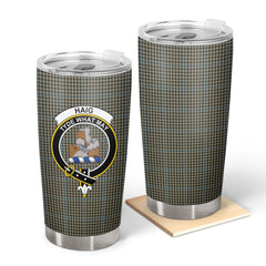 Clan Haig Check Tartan Crest Tumbler ED90 Clan Haig Tartan Today   