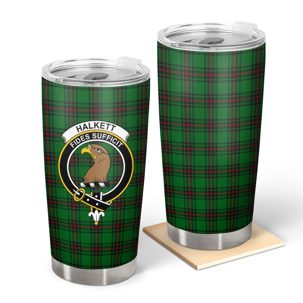 Clan Halkett Tartan Crest Tumbler EK15 Clan Halkett Tartan Today   