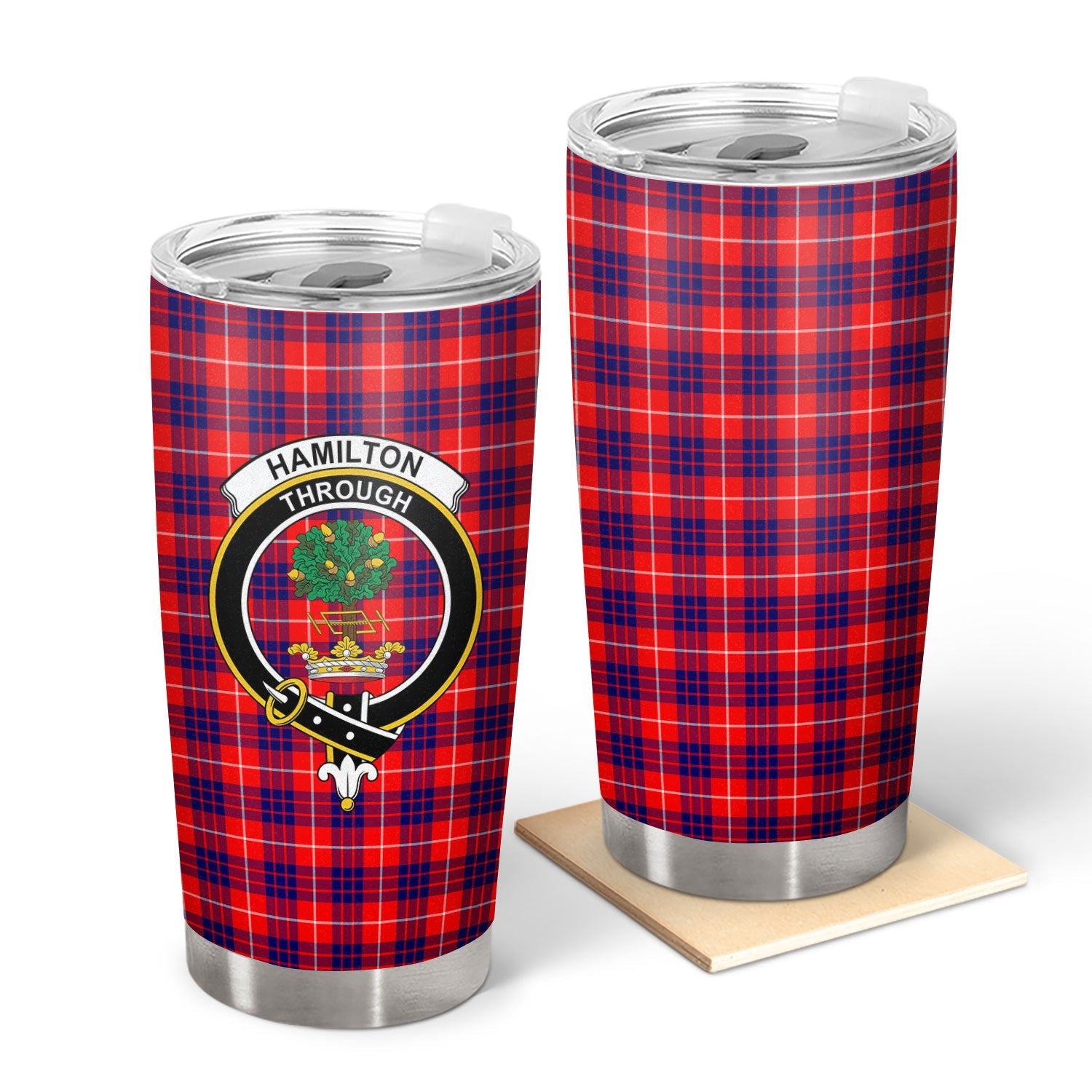 Clan Hamilton Modern Tartan Crest Tumbler NS89 Clan Hamilton Tartan Today   