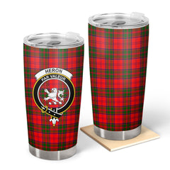 Clan Heron Tartan Crest Tumbler OZ41 Clan Heron Tartan Today   
