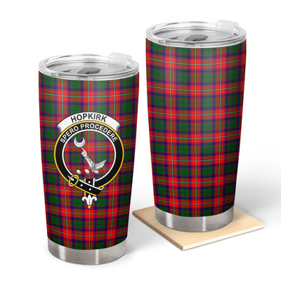 Clan Hopkirk Tartan Crest Tumbler