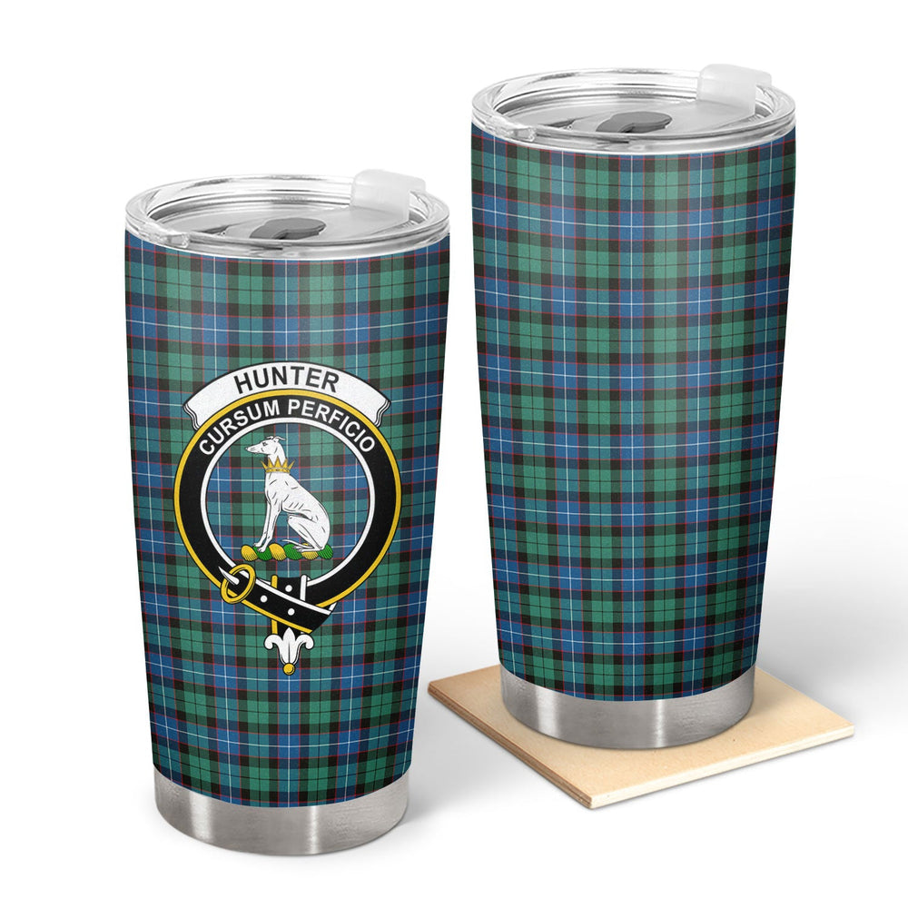 Clan Hunter Ancient Tartan Crest Tumbler TL63 Clan Hunter Tartan Today   
