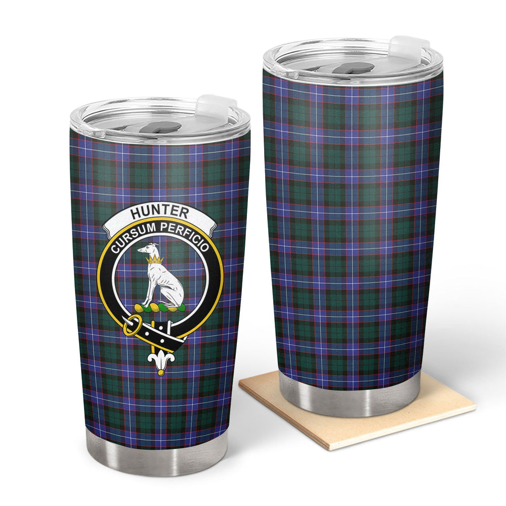 Clan Hunter Modern Tartan Crest Tumbler IY87 Clan Hunter Tartan Today   