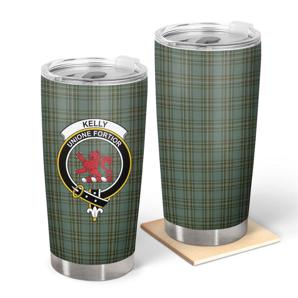 Clan Kelly Dress Tartan Crest Tumbler FH82 Clan Kelly Tartan Today   