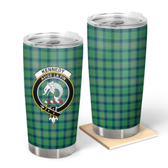 Clan Kennedy Ancient Tartan Crest Tumbler HM35 Clan Kennedy Tartan Today   