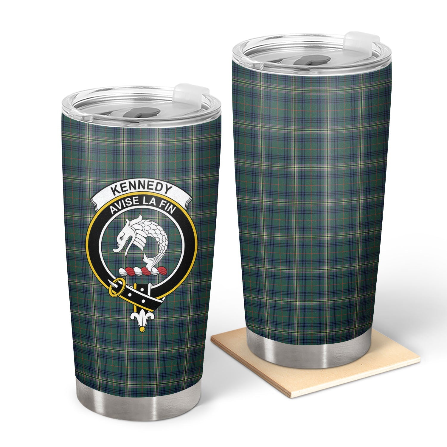 Clan Kennedy Modern Tartan Crest Tumbler ZX13 Clan Kennedy Tartan Today   