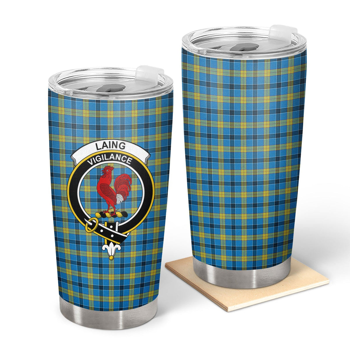 Clan Laing Tartan Crest Tumbler CT61 Clan Laing Tartan Today   