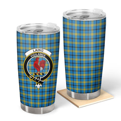 Clan Laing Tartan Crest Tumbler CT61 Clan Laing Tartan Today   