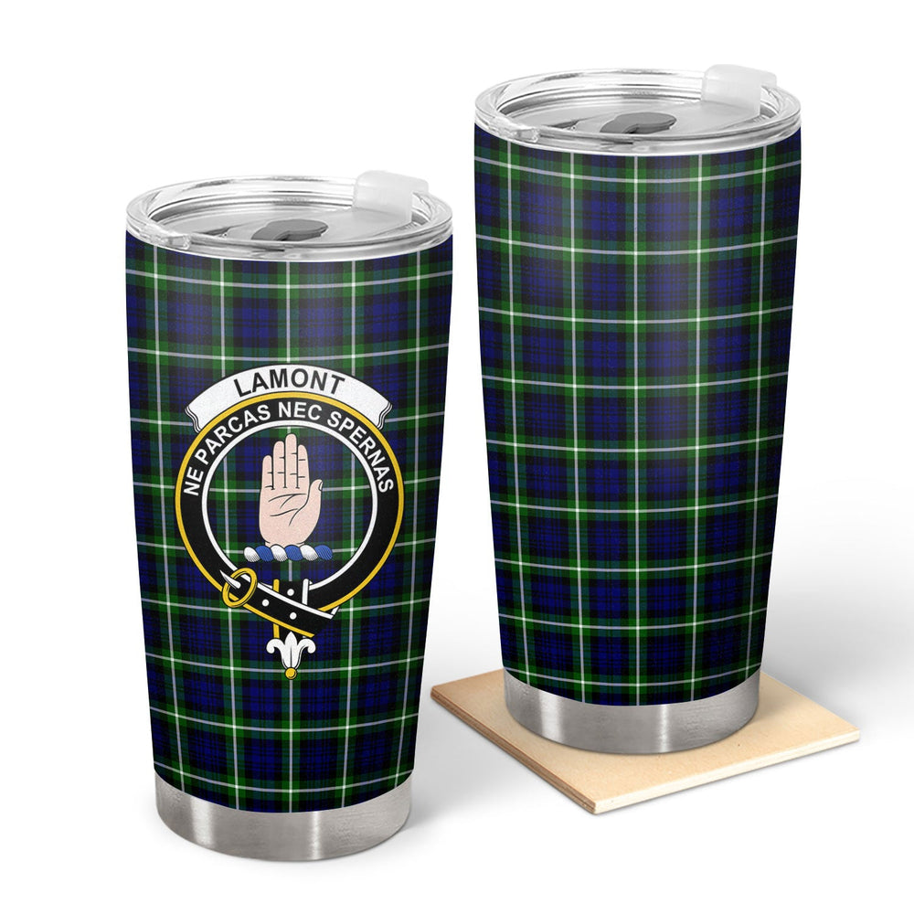 Clan Lamont Modern Tartan Crest Tumbler PV94 Clan Lamont Tartan Today   