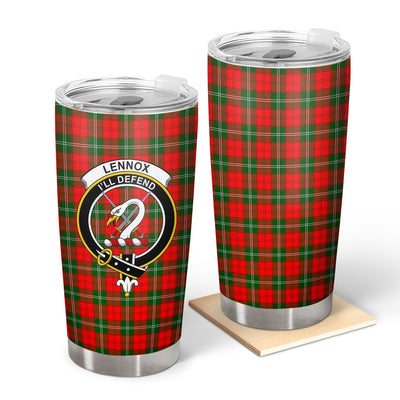 Clan Lennox Tartan Crest Tumbler