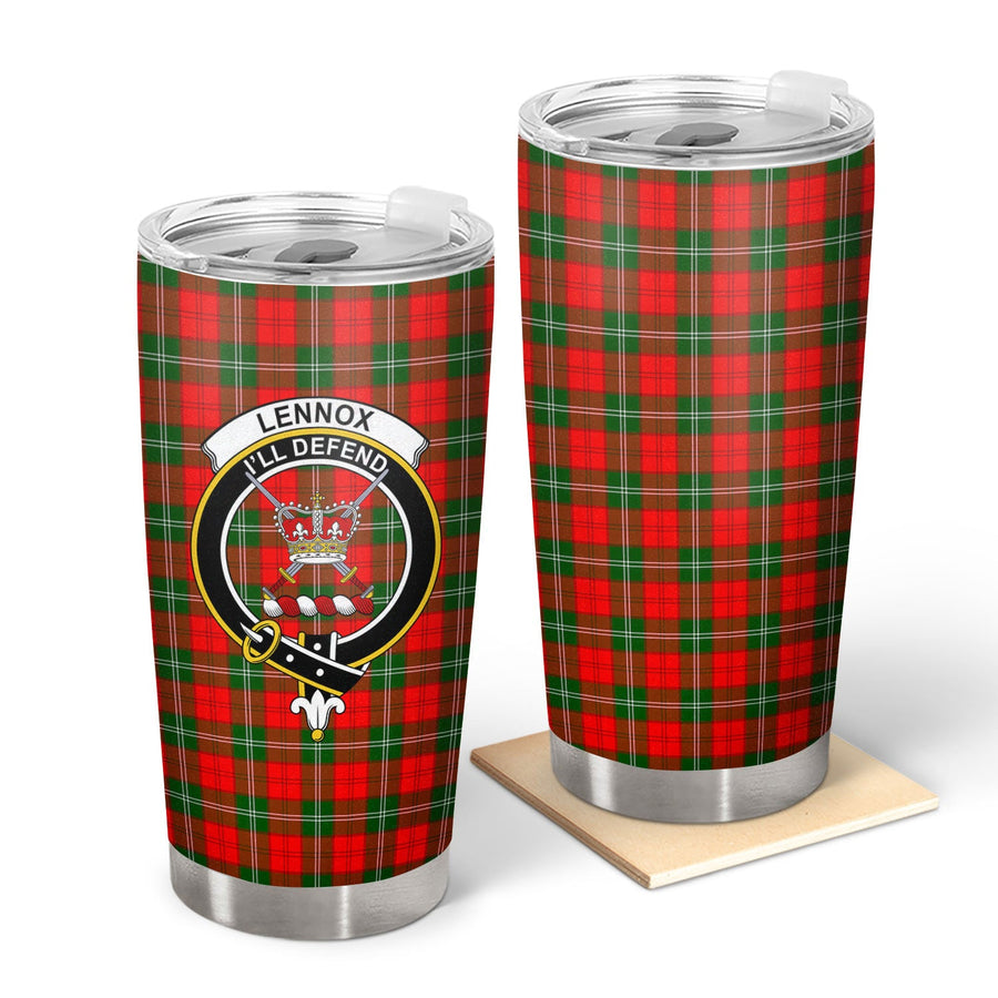 Clan Lennox (Lennox Kincaid) Tartan Crest Tumbler