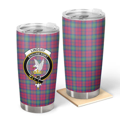 Clan Lindsay Ancient Tartan Crest Tumbler NU14 Clan Lindsay Tartan Today   